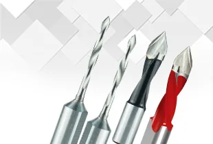 Through hole drilling bit