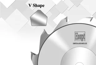 V-shape scoring saw for non-ferrous profiles